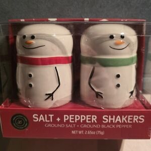 Snowman Salt and Pepper Shakers